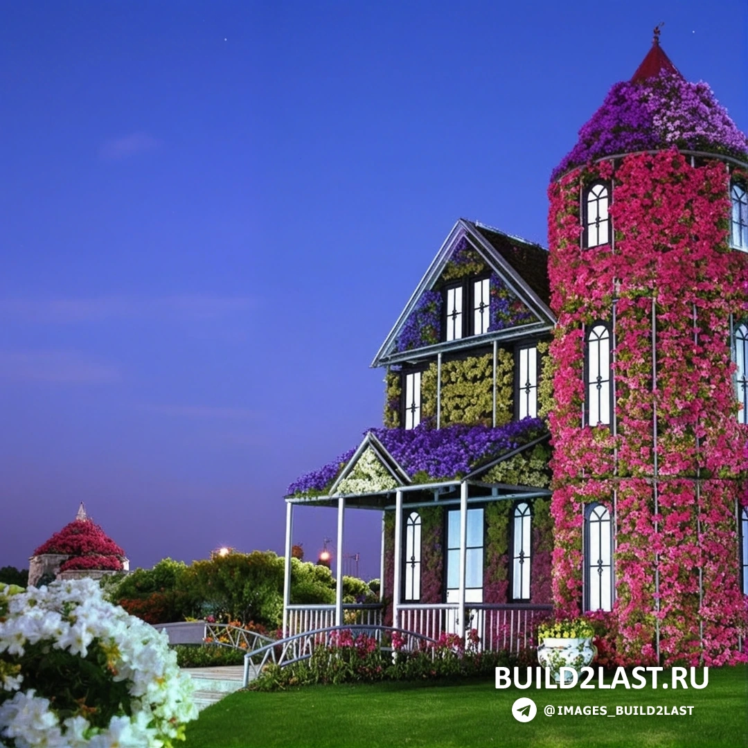 панорамный вид на парк Dubai Miracle Garden с цветущими клумбами и композициями