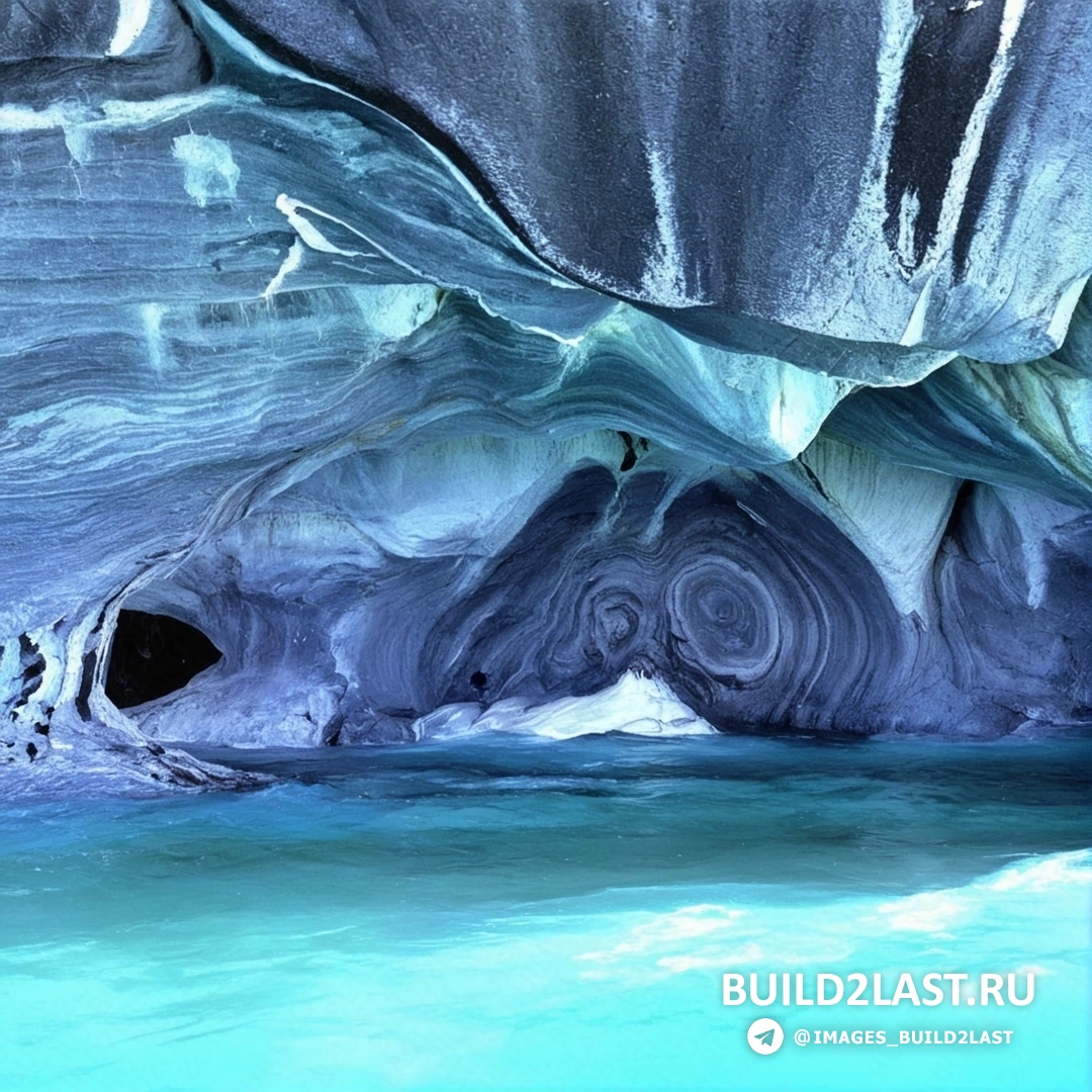 Уникальная пещера с мраморными стенами в Чили, популярная туристическая достопримечательность.